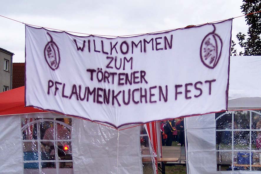 Pflaumenkuchenfest-Banner
